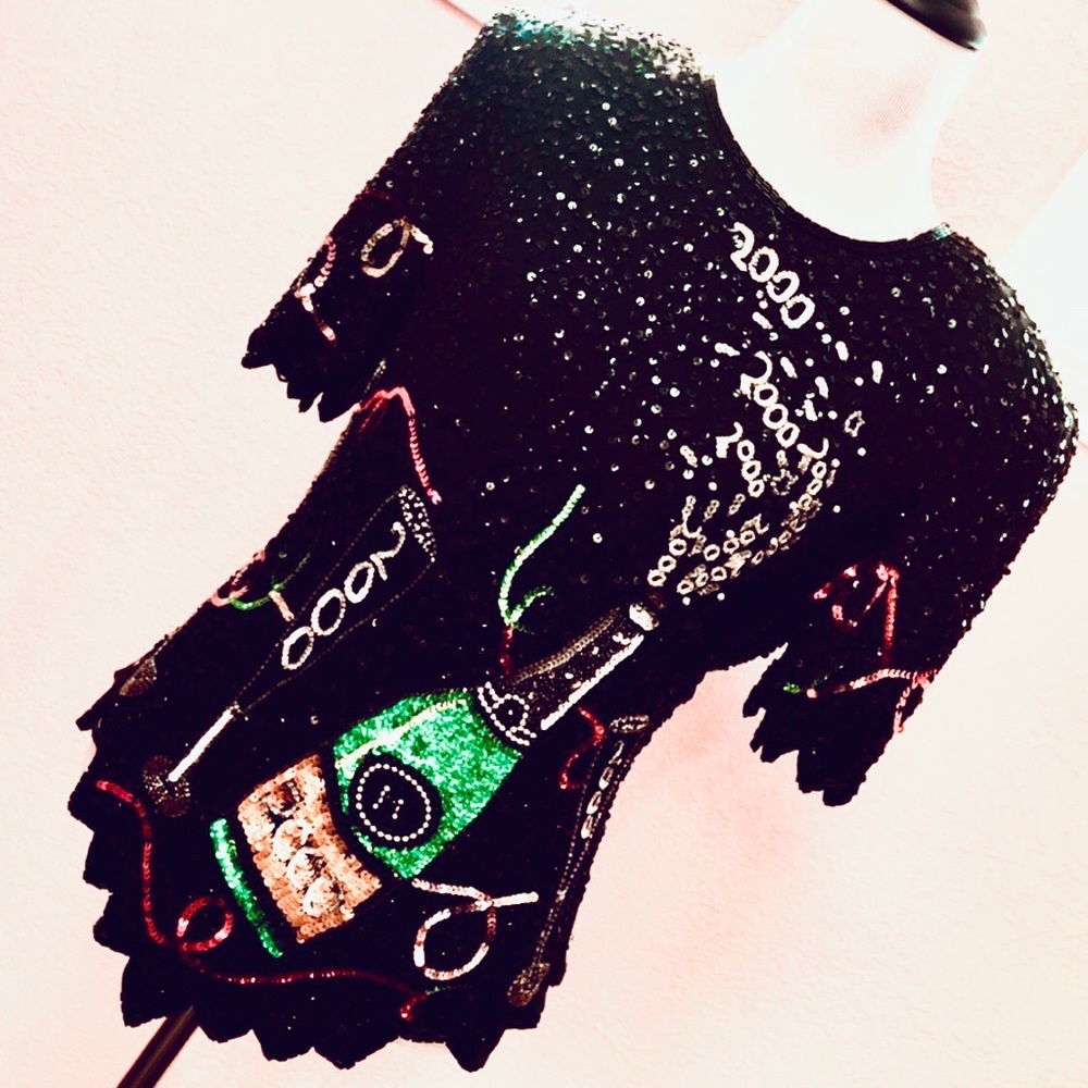 Y2K Party Top Laurence Kazar Deadstock Vintage
